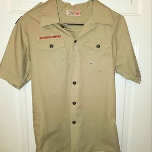 BSA Boy Scout Youth Uniform Shirt - Used Youth Large